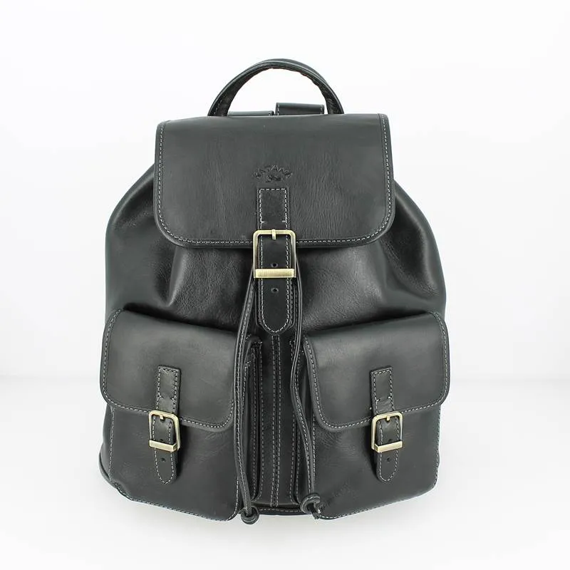 Sac à dos KATANA cuir de vachette noir