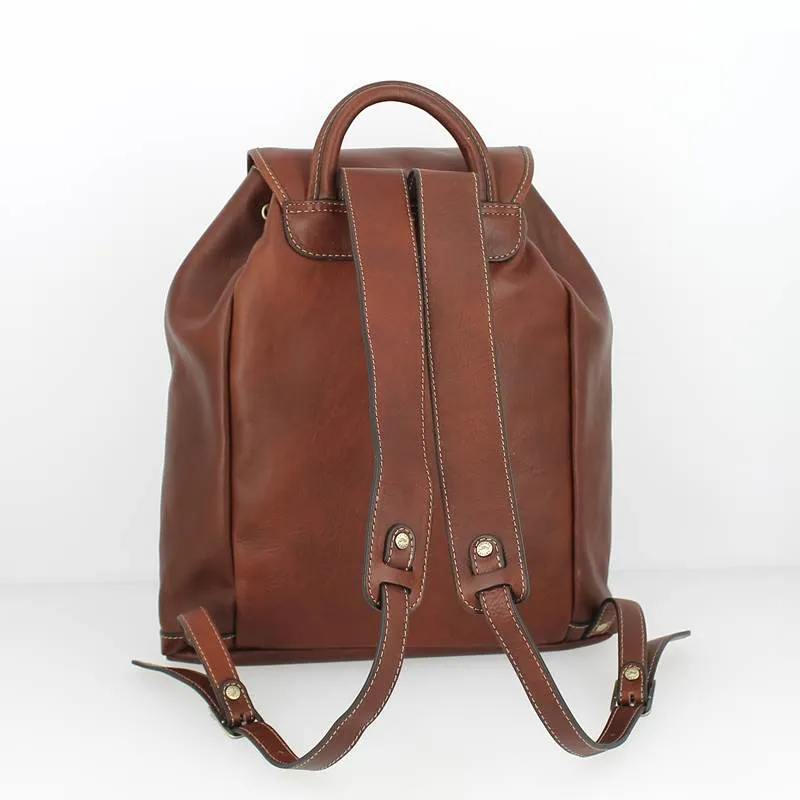 Sac à dos KATANA cuir de vachette marron