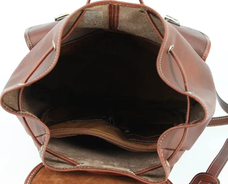 Sac à dos KATANA cuir de vachette marron