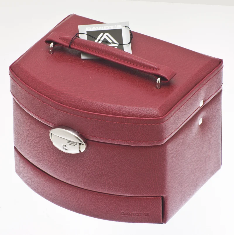 Coffret à bijoux Davidt's chrome rouge
