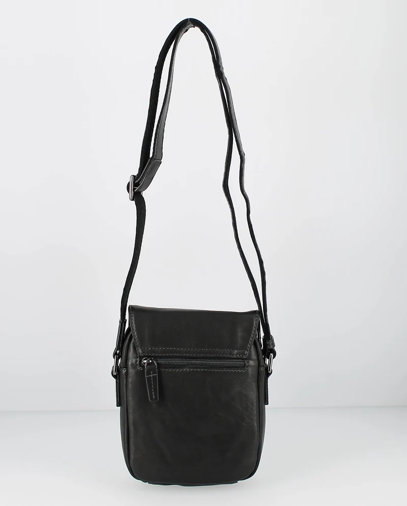 Sacoche bandoulière rabat Francinel noir