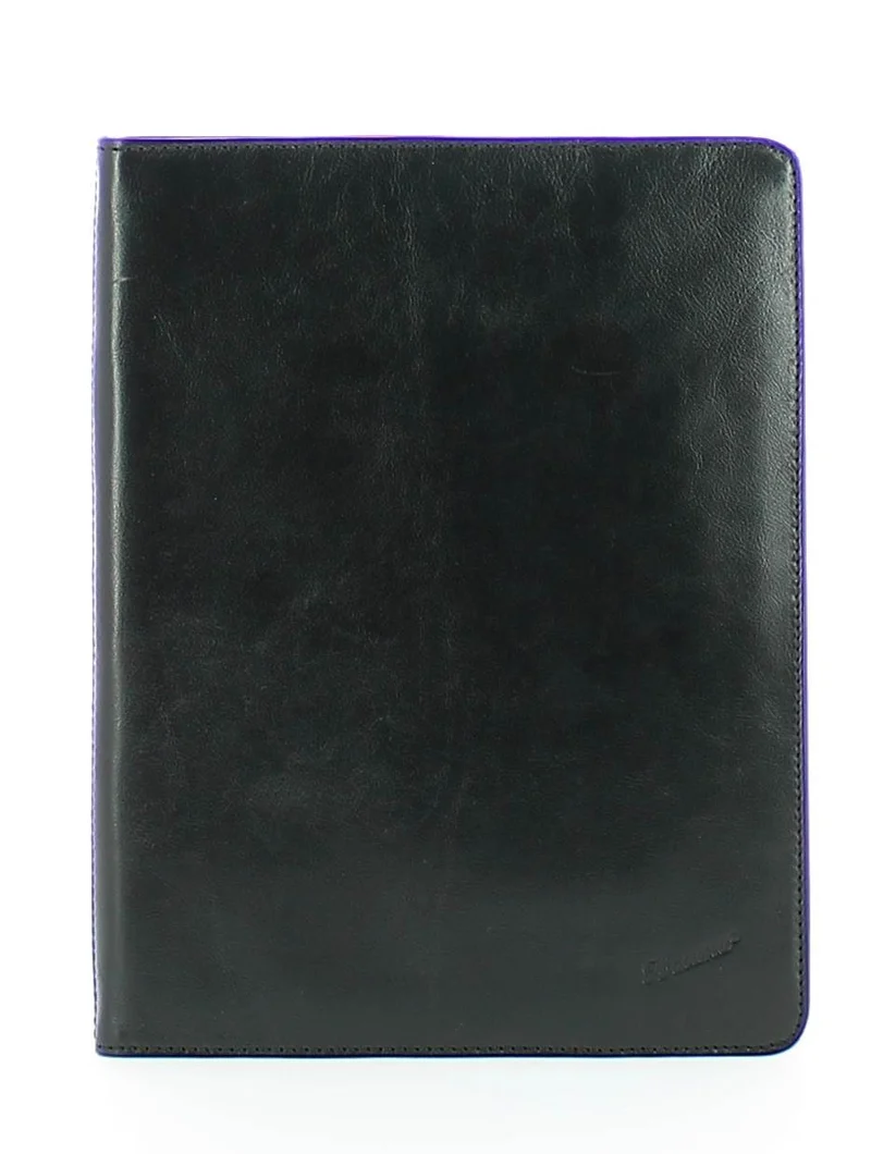 Porte-document plat KATANA A4 en cuir-Noir