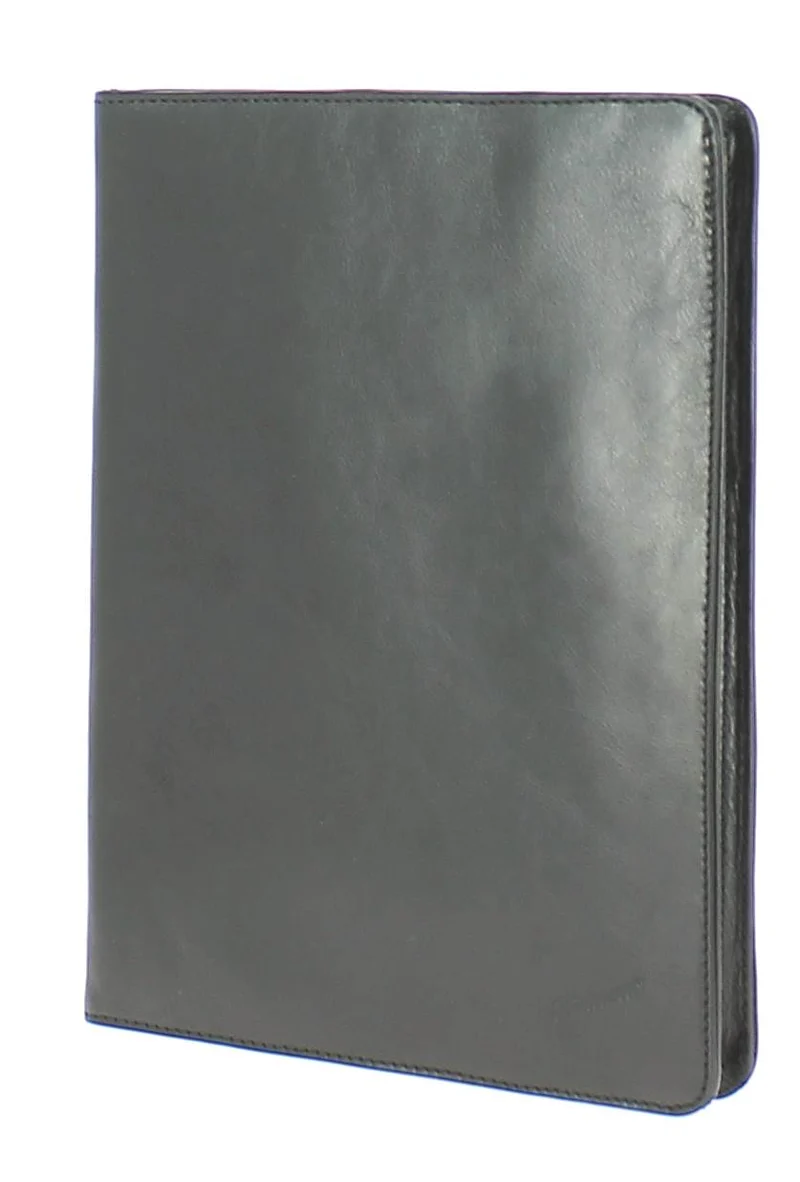 Porte-document plat KATANA A4 en cuir-Noir