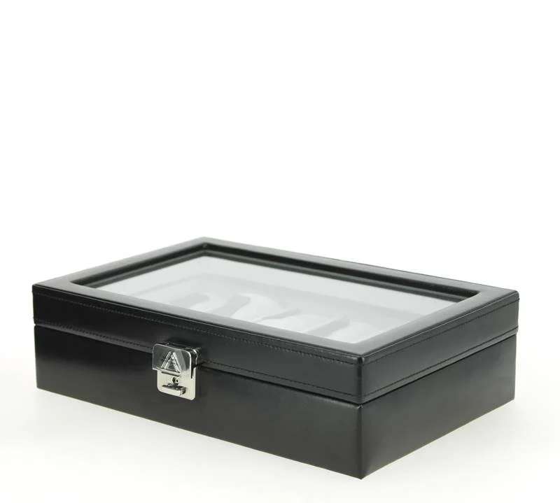 Coffret montres Davidt's cuir noir