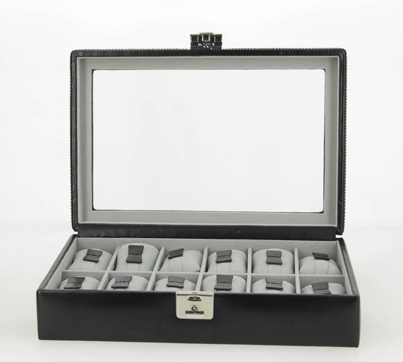 Coffret montres Davidt's cuir noir