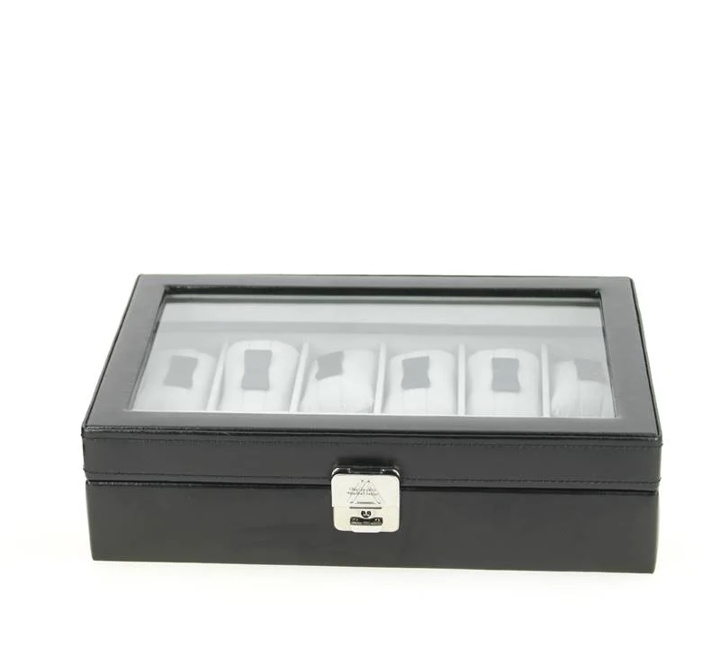 Coffret montres Davidt's cuir noir