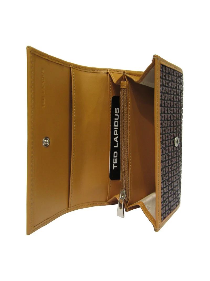 Porte monnaie TED LAPIDUS rabat Marron