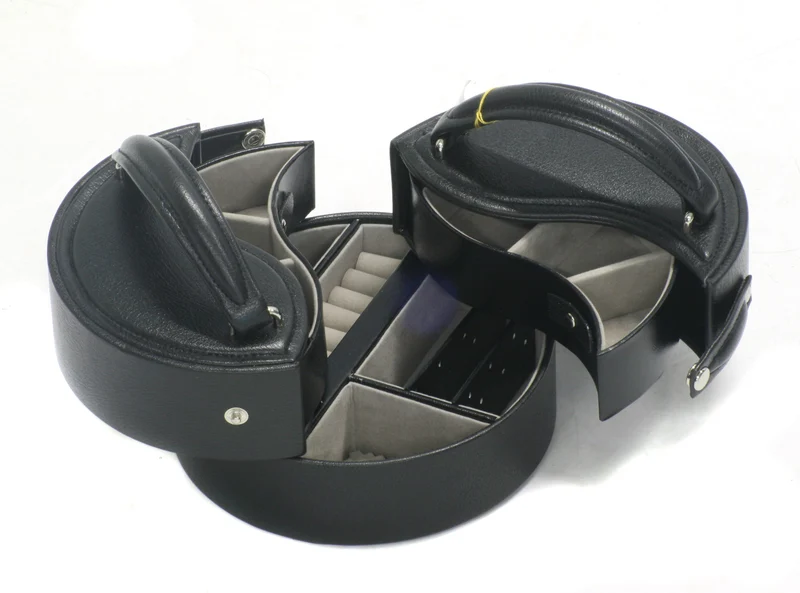 Coffret bijoux Davidt's euclide rond noir