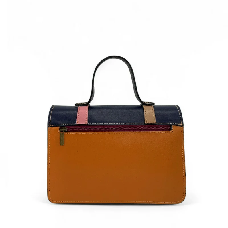 Sac à main en cuir lisse SAND ABSOLU Multicolore 4