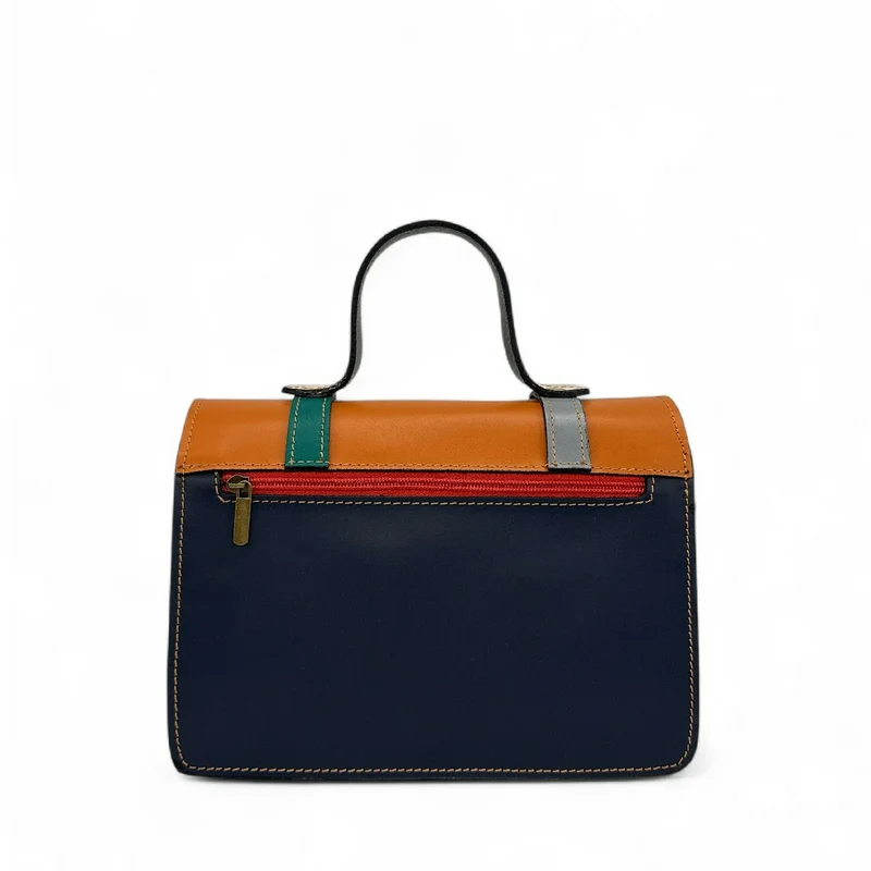 Sac à main en cuir lisse SAND ABSOLU Multicolore 1