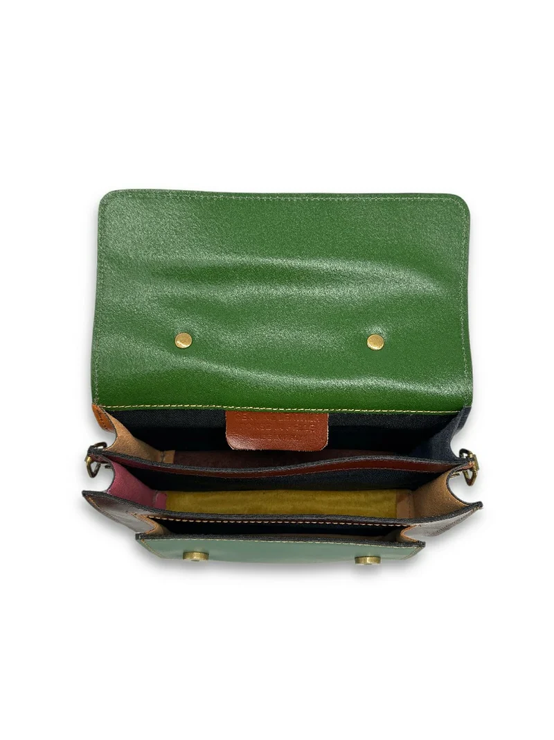 Sac à main en cuir lisse SAND ABSOLU Multicolore 1