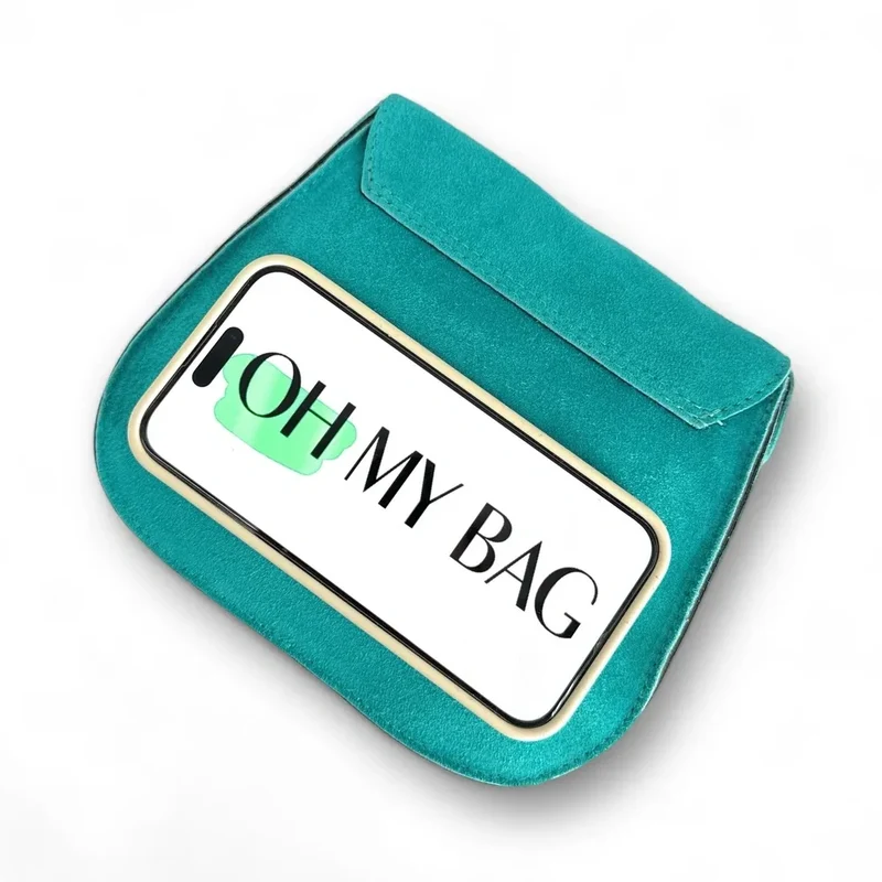 Sac bandoulière en daim PACHUCA Bleu turquoise