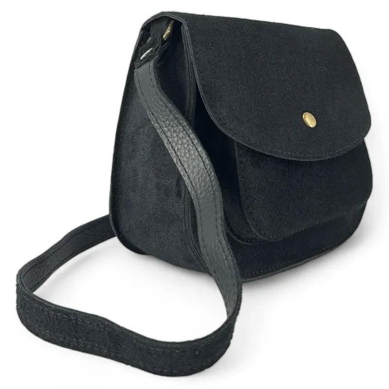 Sac bandoulière en daim PACHUCA Noir