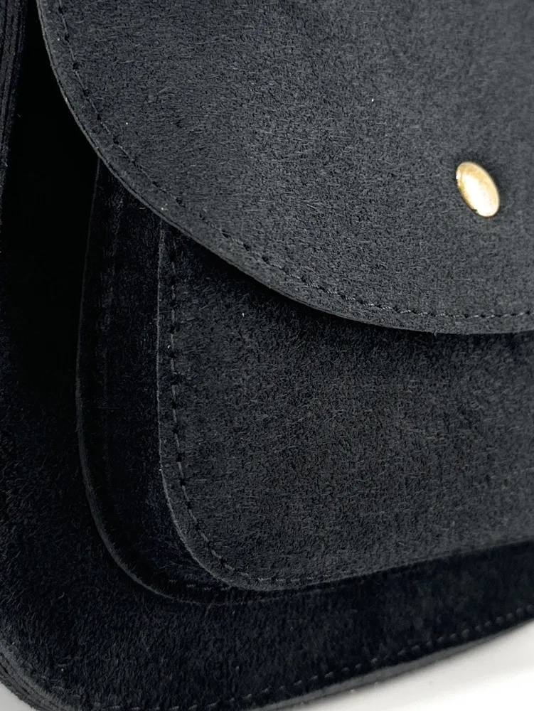 Sac bandoulière en daim PACHUCA Noir