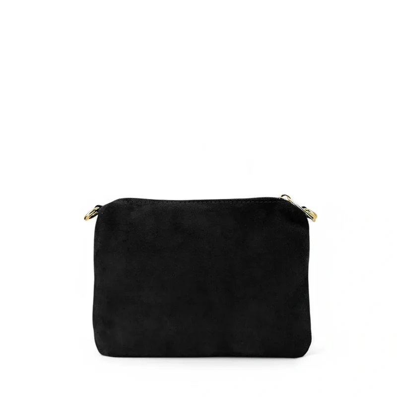 Sac à main en daim CHARLOTTE Noir