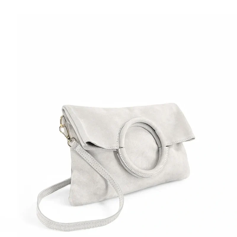 Sac à main en daim CHARLOTTE Off-white