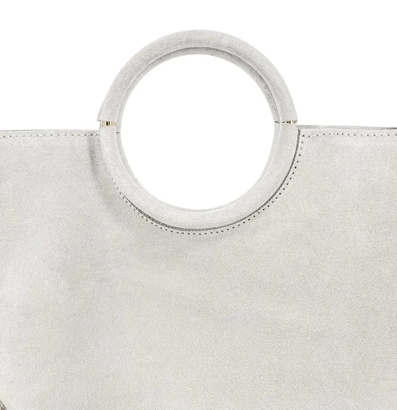 Sac à main en daim CHARLOTTE Off-white