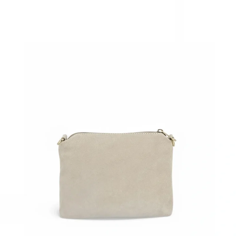 Sac à main en daim CHARLOTTE Beige crème