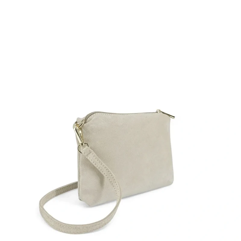 Sac à main en daim CHARLOTTE Beige crème