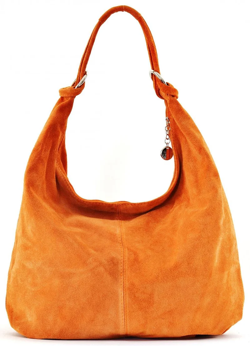 Sac à main en daim LOVE Orange