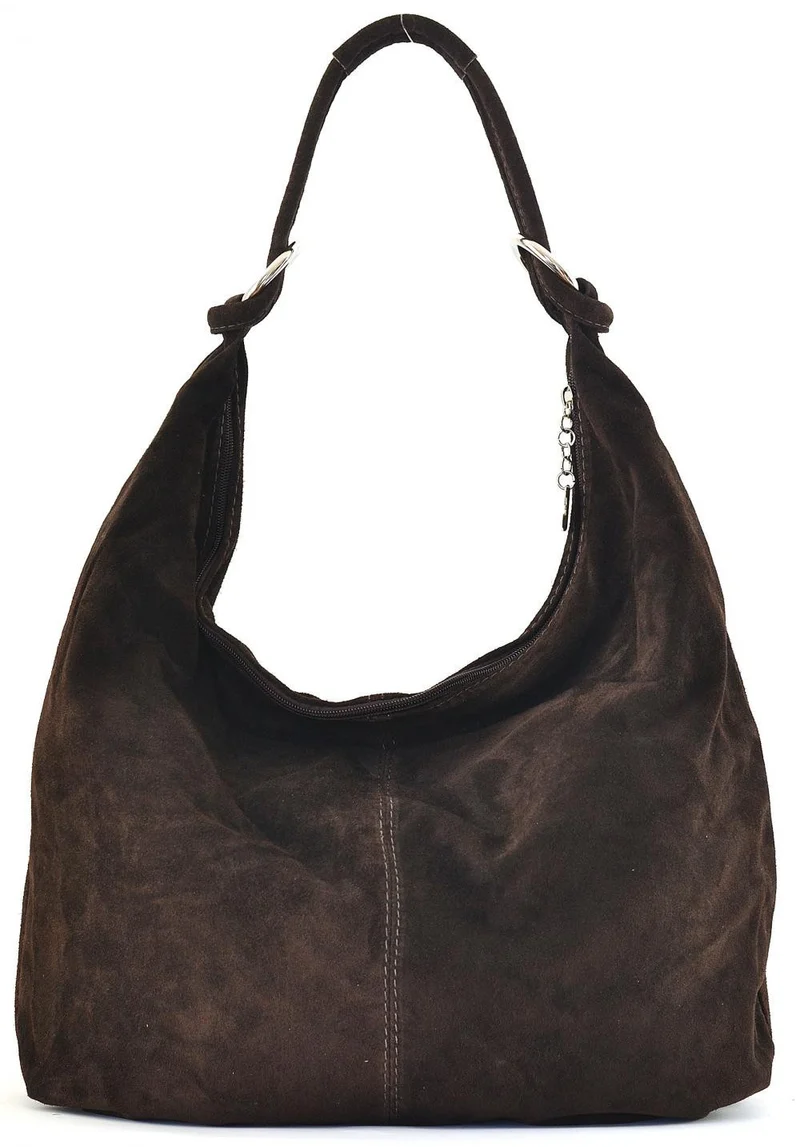 Sac à main en daim LOVE Chocolat