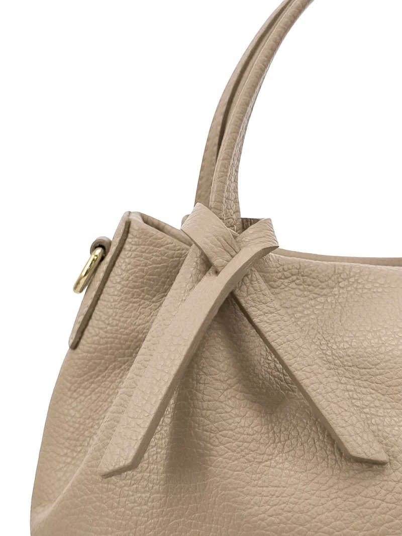 Sac à main en cuir grainé BUBBLE Taupe