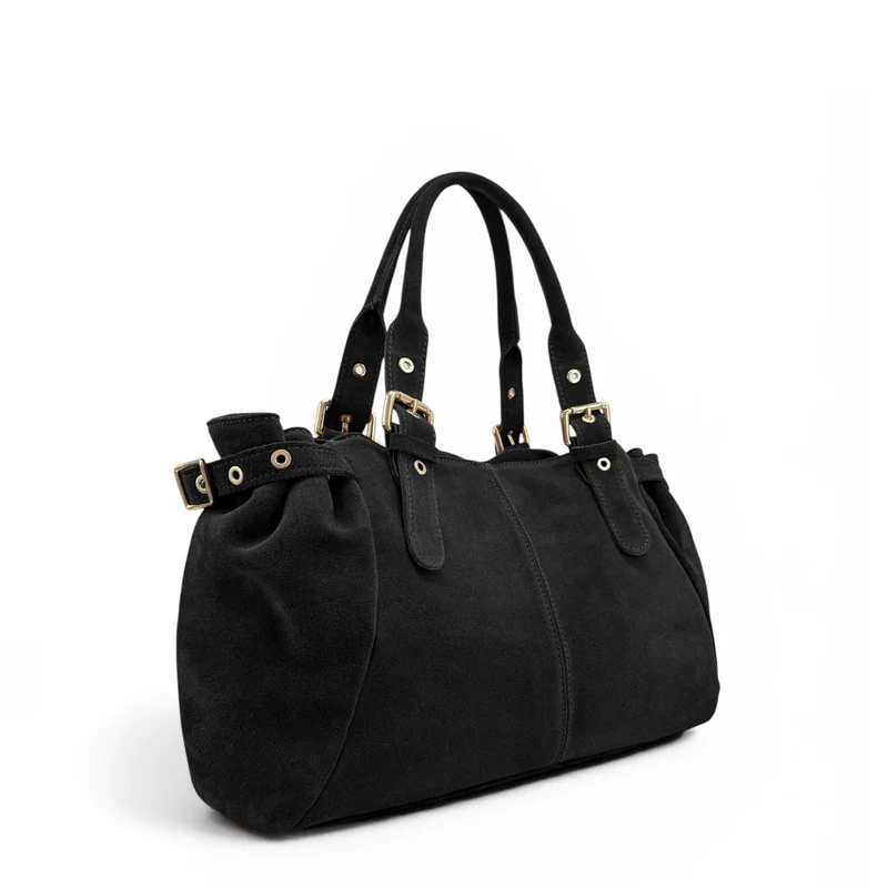 Sac bowling en daim NEW PRINCESS SUEDE XL Noir
