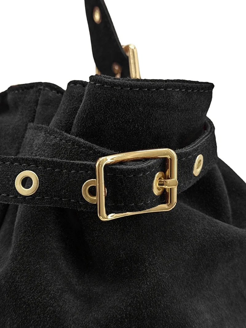 Sac bowling en daim NEW PRINCESS SUEDE XL Noir