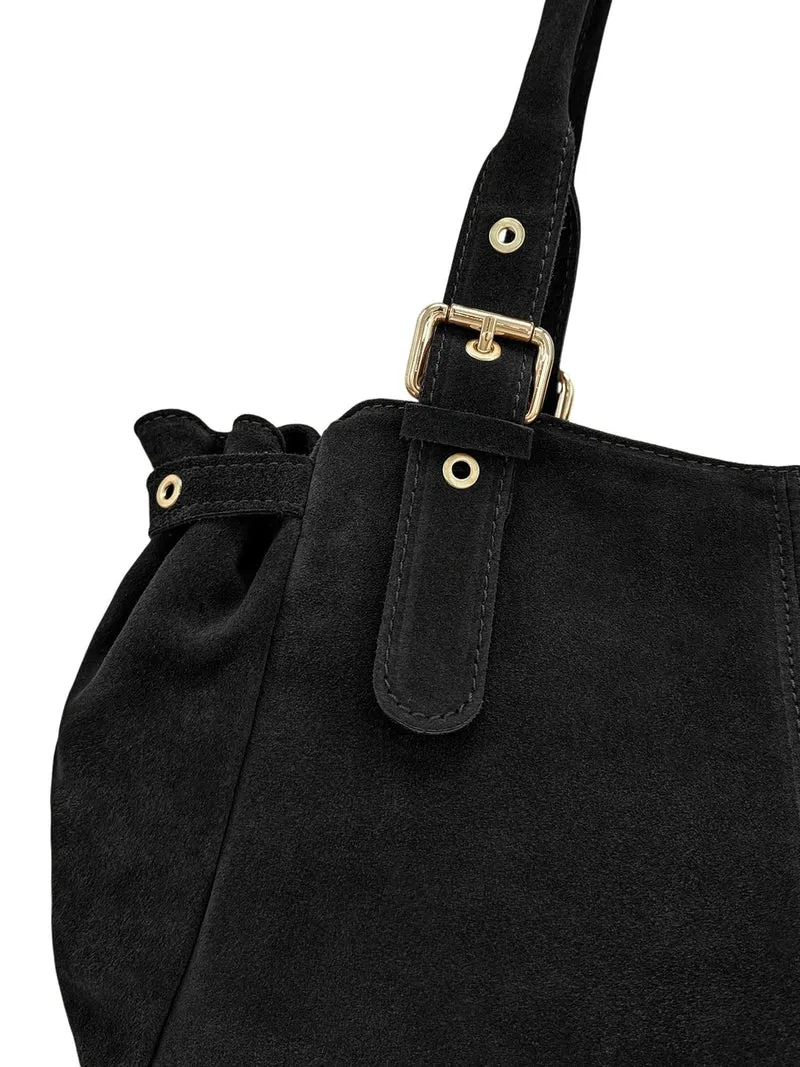 Sac bowling en daim NEW PRINCESS SUEDE XL Noir