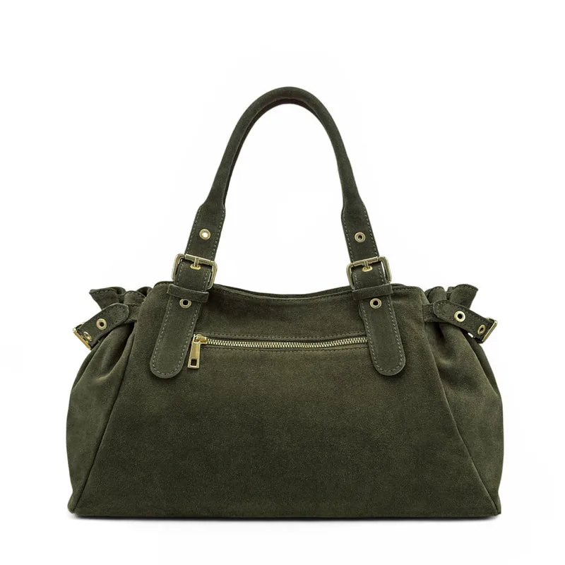 Sac bowling en daim NEW PRINCESS SUEDE XL Vert kaki