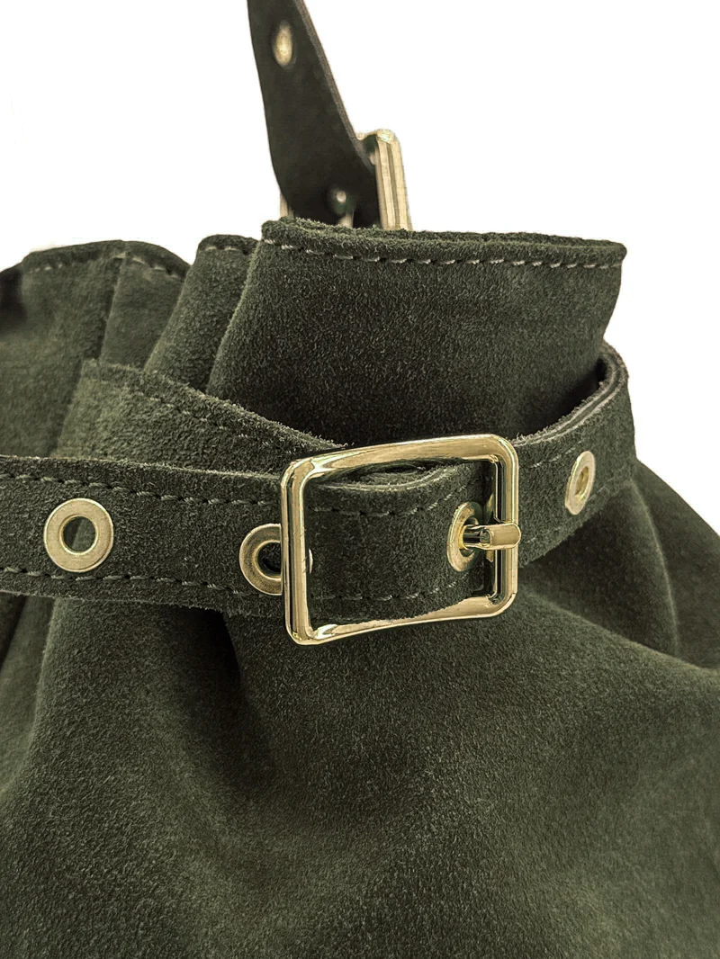 Sac bowling en daim NEW PRINCESS SUEDE XL Vert kaki