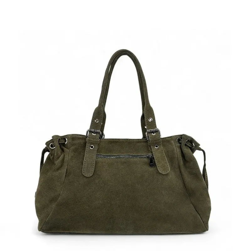 Sac bowling en daim PRINCESSE SUEDE XL Green army