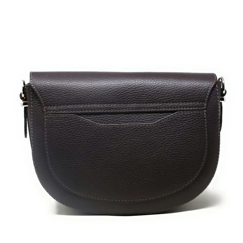 Sac trotteur en cuir grainé MASINA Marron chocolat