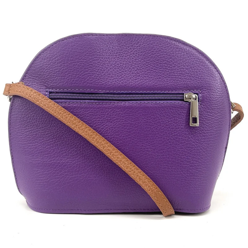 Sac trotteur en cuir grainé NAAN Violet