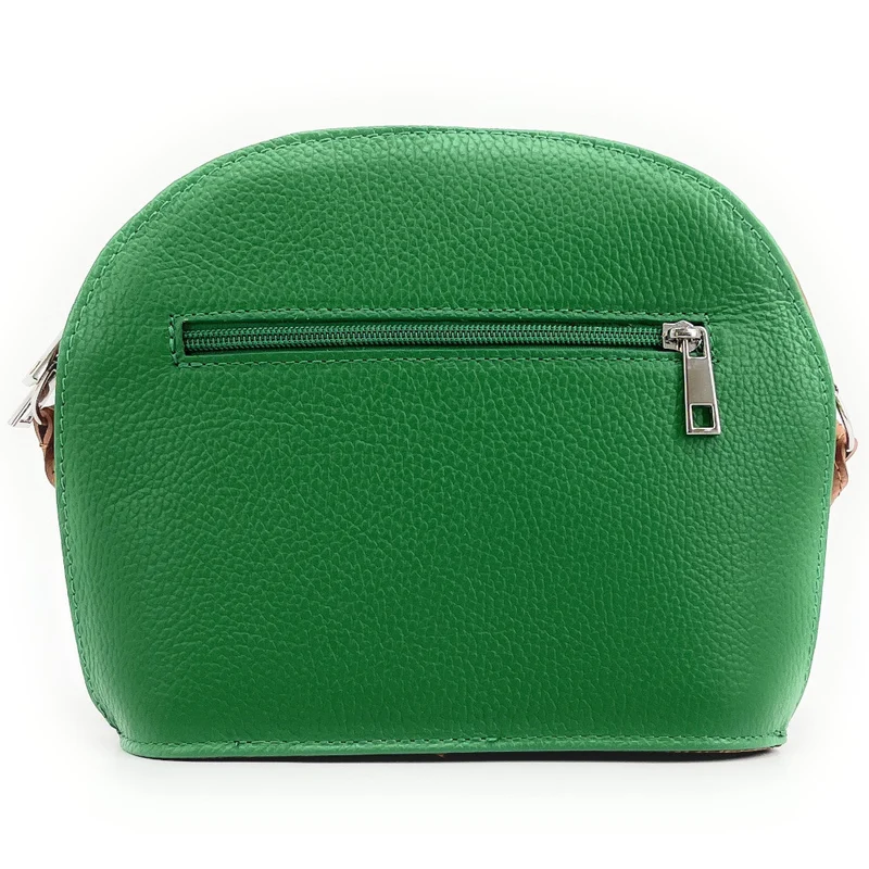 Sac trotteur en cuir grainé NAAN Vert anglais