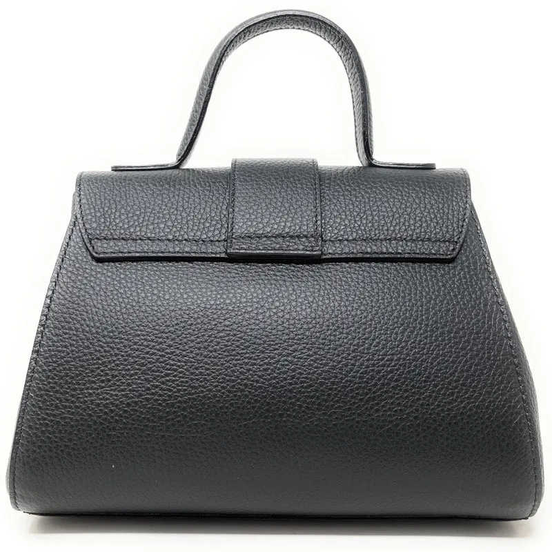 Sac bandoulière en cuir grainé SMART Noir