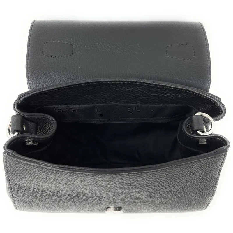 Sac bandoulière en cuir grainé SMART Noir