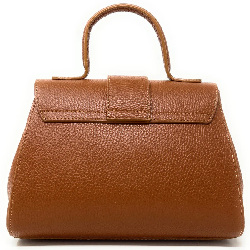 Sac bandoulière en cuir grainé SMART Camel