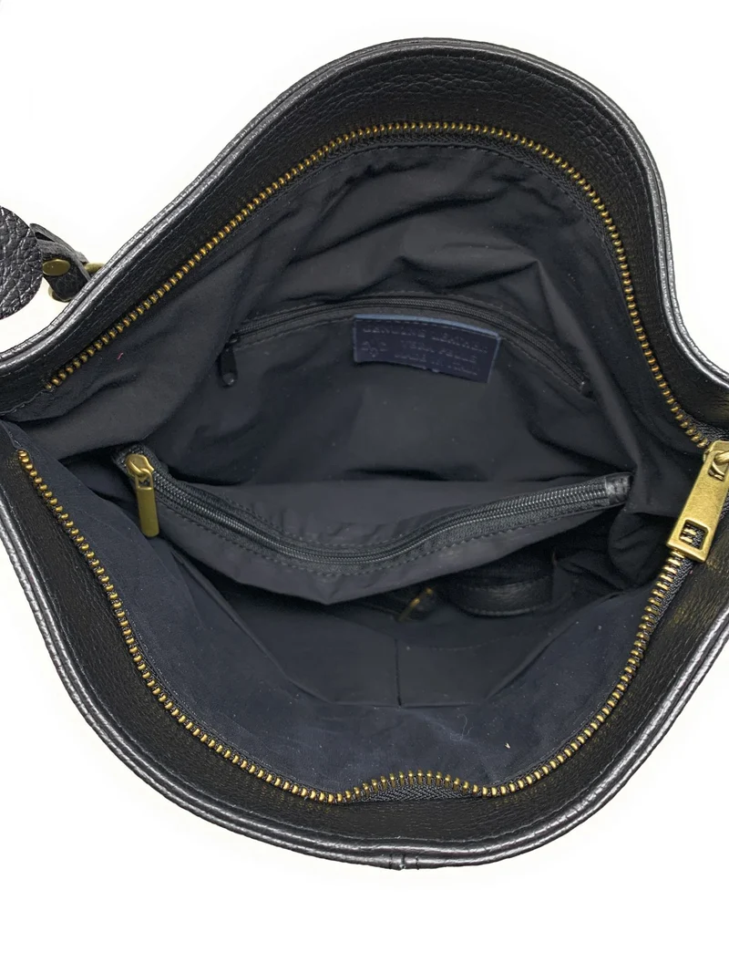 Sac à main en cuir grainé TANAH Noir