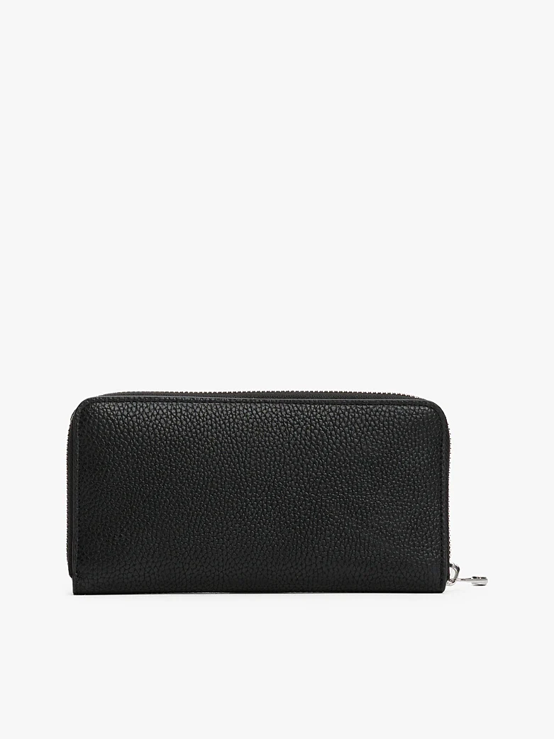 Grand Portefeuille Zippé Effet Grain Fin TOMMY HILFIGER
