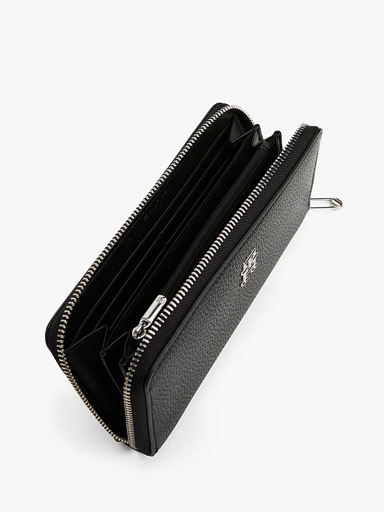 Grand Portefeuille Zippé Effet Grain Fin TOMMY HILFIGER