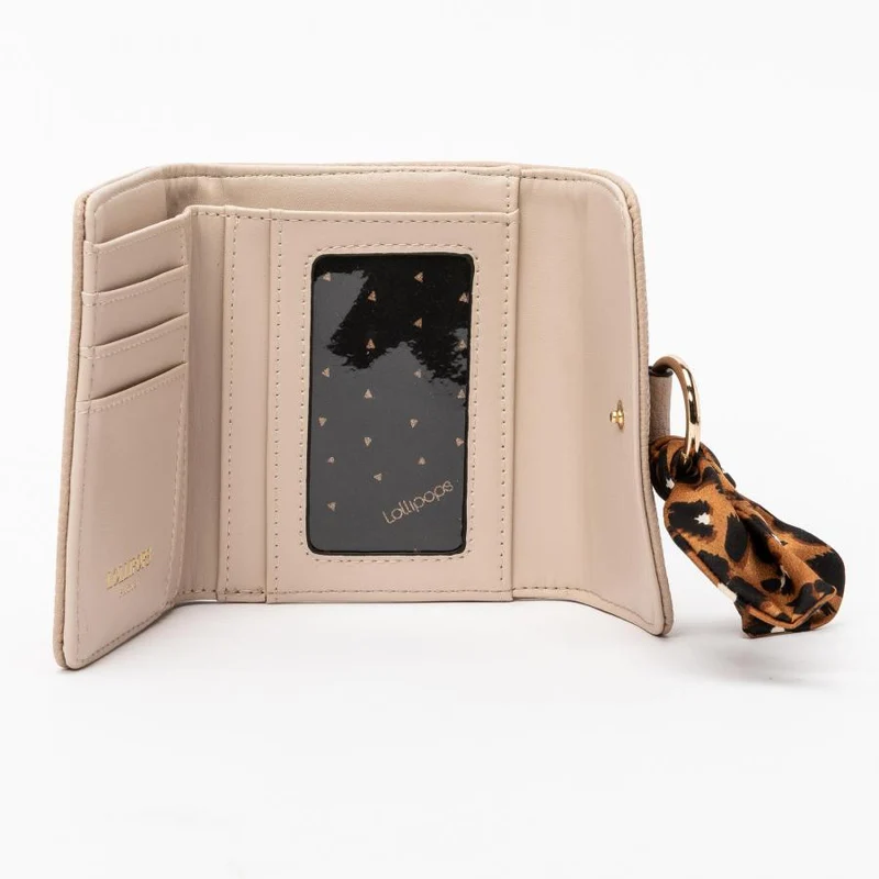Lollipops Deflow Flap Wallet M Taupe
