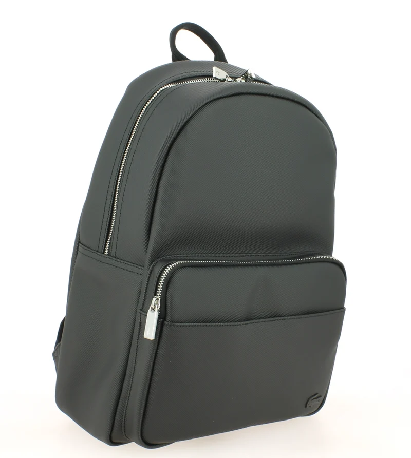 Sac à dos LACOSTE Backpack L.12.12 Concept Zippé Noir