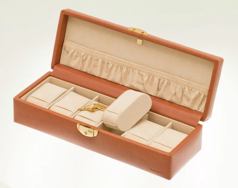 Coffret montres Davidt's Euclide Cognac