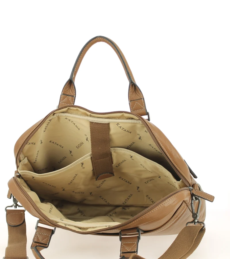Porte-document KATANA cuir camel