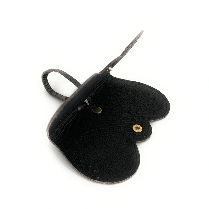 Etui à lunettes en cuir grainé PEANUT Marron chocolat