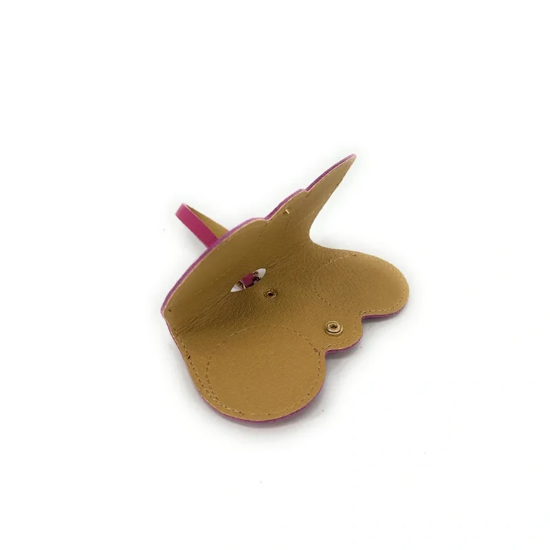 Etui à lunettes en cuir grainé PEANUT Rose fuchsia