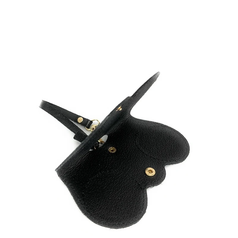 Etui à lunettes en cuir irisé PEANUT GLOW Noir irisé