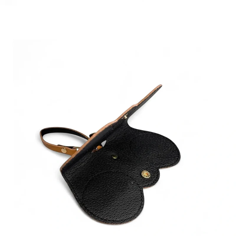 Etui à lunettes en cuir grainé PEANUT Marron camel