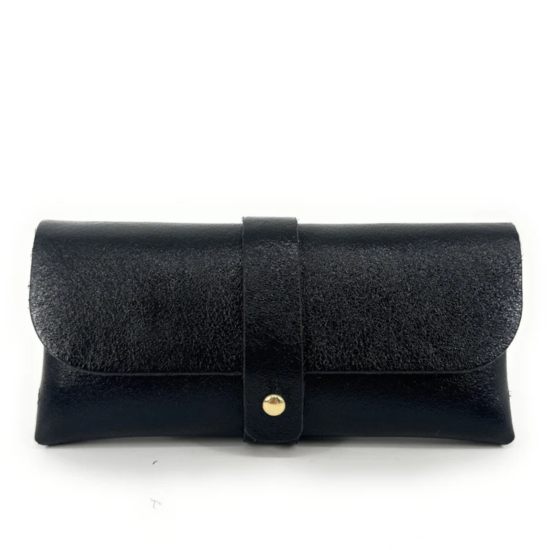 Étui à lunettes en cuir irisé LUMOS Noir irisé